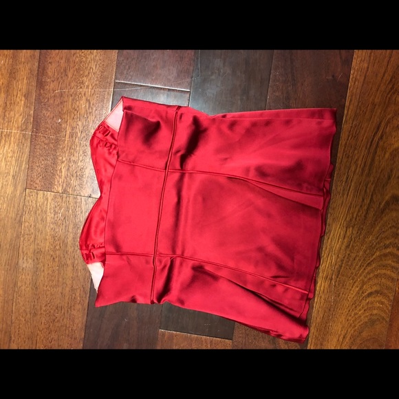 Cache Red Satin Corset - Picture 4 of 5